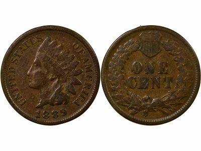 Etats Unis d\'Am�rique Cent, T�te d\'Indien - 1889 Philadelphie