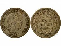 Etats Unis d\'Am&eacute;rique Dime Argent, Barber - 1908 D Denver