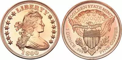 Etats Unis d\'Am�rique Draped Bust - 1 Ounce Copper