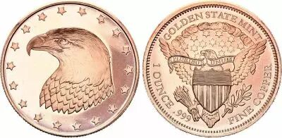 Etats Unis d\'Am�rique Eagle - 1 Ounce Copper