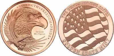Etats Unis d\'Am�rique Eagle - 2 Ounces Copper