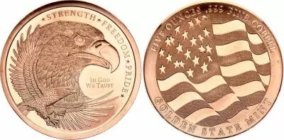Etats Unis d\'Am�rique Eagle - 5 Ounces Copper
