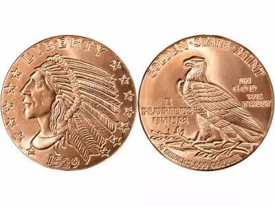 Etats Unis d\'Am�rique Indian Head - 5 Once Copper
