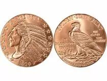 Etats Unis d\'Am&eacute;rique Indian Head - 5 Once Copper