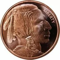 Etats Unis d\'Amérique Indian Head, Buffalo - Copper Ounce