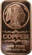 Etats Unis d\'Amérique Ingot, Indian Head - 1 Once Copper