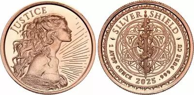 Etats Unis d\'Am�rique Justice - 1 Ounce Copper 2025