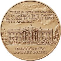 Etats Unis d\'Amérique MÉDAILLE Bronze Bill Clinton (1er Mandat) par l\'U.S. Mint