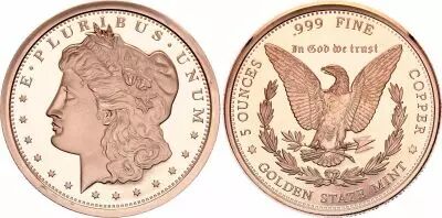 Etats Unis d\'Am�rique Morgan - 5 Ounces Copper