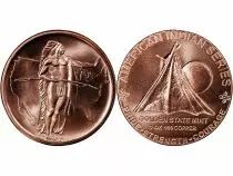 Etats Unis d\'Am&eacute;rique Oregon Track - 1 Copper Ounce