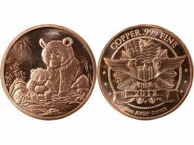 Etats Unis d\'Am�rique Panda 2012 - 1 Copper Once