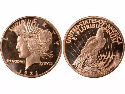 Etats Unis d\'Am�rique Peace Dollar - 1 Copper Once
