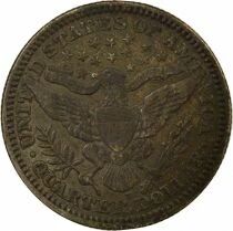 Etats Unis d\'Am&eacute;rique Silver Quarter, Barber - 1914 D Denver