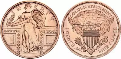Etats Unis d\'Am�rique Standing Liberty - 1 Ounce Copper