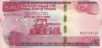 Ethiopie 50 Birr - Tracteur - 2020 - NEUF - P.NEW