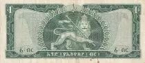 Etiop&iacute;a 1 Dollar Haile Selassi&eacute; - Lion - 1966 - Serial PY