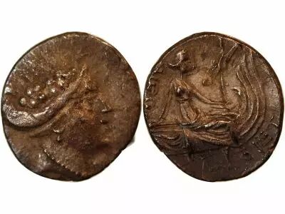 Eub�e, Histi�e - Tetrobole Argent 189 / 168 Av Jc
