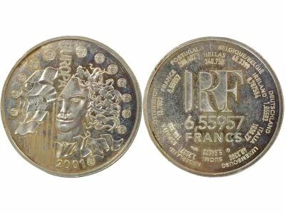 Europa - 6.55957 Silver Francs, Parity - 2001 Paris