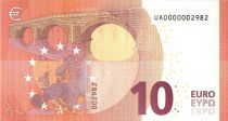 Europa 10 Euro - Small number 000000298 - UNC