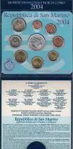 Europa BU Set San Marino 2004 - 9 Coins in Euro