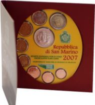 Europe BU Set San Marino 2007- 8 Coins in Euro