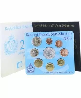 Europe Coffret BU San Marin 2003- 9 Monnaies