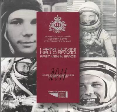 Europe Coffret BU San Marin 2011 - 9 Monnaies - Premier homme dans l\'Espace