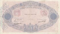F.30.31 P.66 500 Francs, Pink and blue  - 1928 - F.1081
