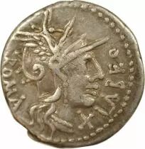 Fabia Gens - Silver Denarius - 124 BC Rome