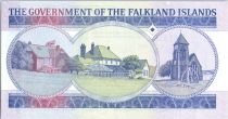 Falkland Islands 1 Pound , Elisabeth II - Village- 1984