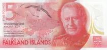 Falkland Islands 5 Pounds - Charles III - 2025 - Polymer - Series A