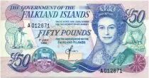 Falkland Islands P.16 50 Pounds, Elizabeth II - Village - 1990
