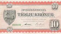 Faroe Islands 10 Kronur - ND (1962) - P.14