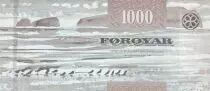 Faroe Islands 1000 Kronur - Bird\'s wing - View from Sandoy - 2011 - P.33