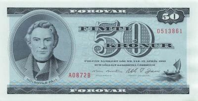 Faroe Islands 50 Kronur - ND (1987) - P.20