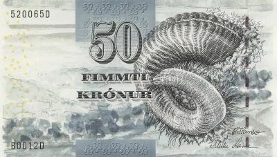 Faroe Islands 50 Kronur - ND (2001) - P.24