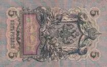 Federazione Russa 5 Rubles - Imperial eagle - 1909 - Sign. Konshin (1909-1912) - P.10a