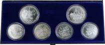 Federazione Russa Set 6 Silver Coins XXII Moscow Olympic Games 1980 without certificate