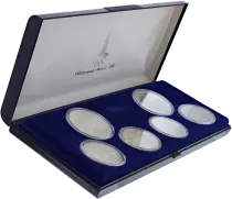 Federazione Russa Set 6 Silver Coins XXII Moscow Olympic Games 1980 without certificate