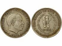 F&eacute;lix Houphou&euml;t-Boigny - 10 Silver Francs - 1966