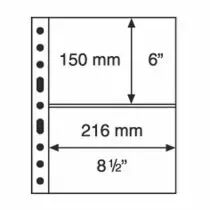 Feuilles GRANDE transparentes pour billets