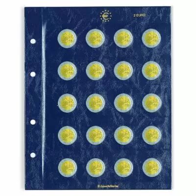 Feuilles VISTA  pour pi�ces de 2 Euros