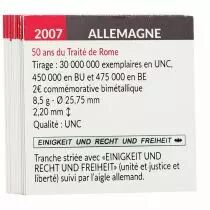 Fiches Techniques 2 ? 2007 - 20 ans du Traité de Rome