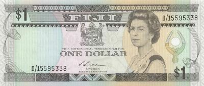 Fidji 1 Dollar - Elisabeth II - ND (1987) - P.86