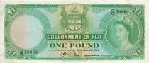 Fidji 1 Pound - Elisabeth II - 20-01-1964 - P.53f