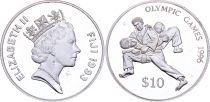 Fidji 10 Dollars - Jeux Olympiques - Judo - 1996 Argent