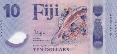 Fidji 10 Dollars Fiji - Poisson Beli - 2026