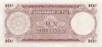 Fidji 10 Shillings - Elisabeth II - 01-09-1964 - P.52d