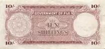 Fidji 10 Shillings - Elisabeth II - 28-04-1962 - P.52b
