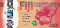 Fidji 100 cents Fidji - Année du dragon - Billet chanceux  - 2023
